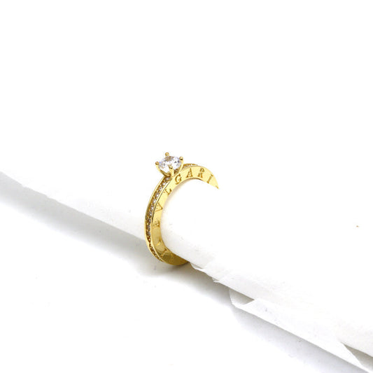 Real Gold GZBV Stone Ring (Size 6) - Model 0292 R2664