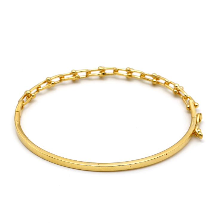 Real Gold GZTF Hardware Lock Bangle 6601 45 - 55 MM (SIZE 14-15) BA1461