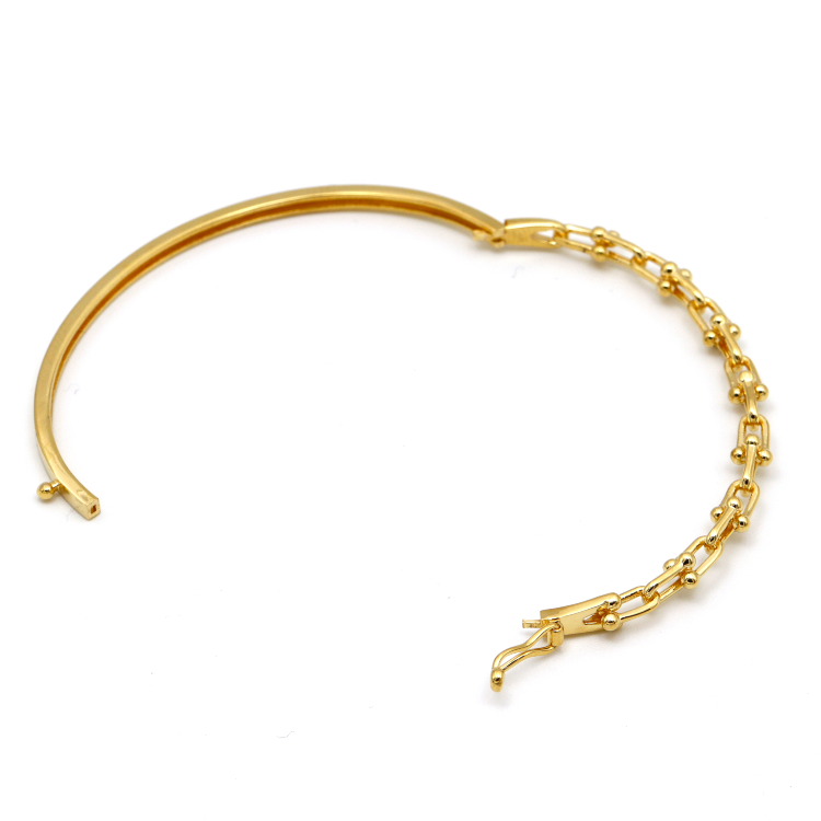 Real Gold GZTF Hardware Lock Bangle 6601 45 - 55 MM (SIZE 14-15) BA1461