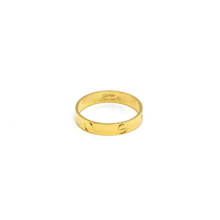 Real Gold GZCR Solid Plain Men Ring 4 MM 0211 (SIZE 13) R2316