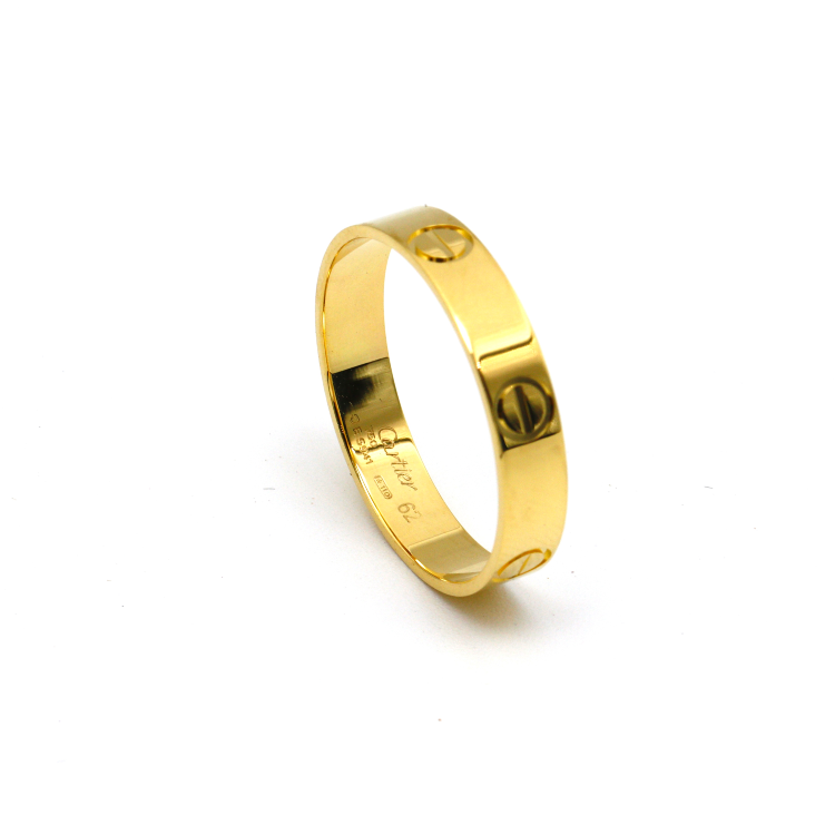 Real Gold GZCR Solid Plain Ring 4 MM 0211 (SIZE 8) R2163