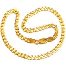 Real Gold Solid Figaro Chain Anklet 7908 (26 C.M) A1354