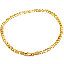 Real Gold Solid Figaro Chain Anklet 7908 (26 C.M) A1354