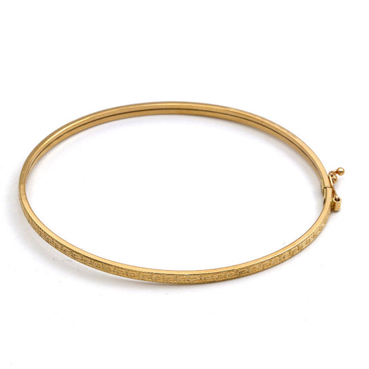 Real Gold Maze Hoop Light Bangle (SIZE 20) Model 1017-1 BA1656