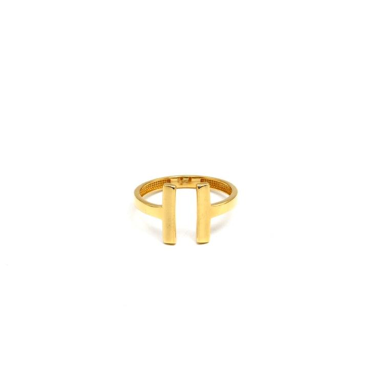 Real Gold GZTF Plain Round Ring 0298-2YZ (SIZE 7) R2224