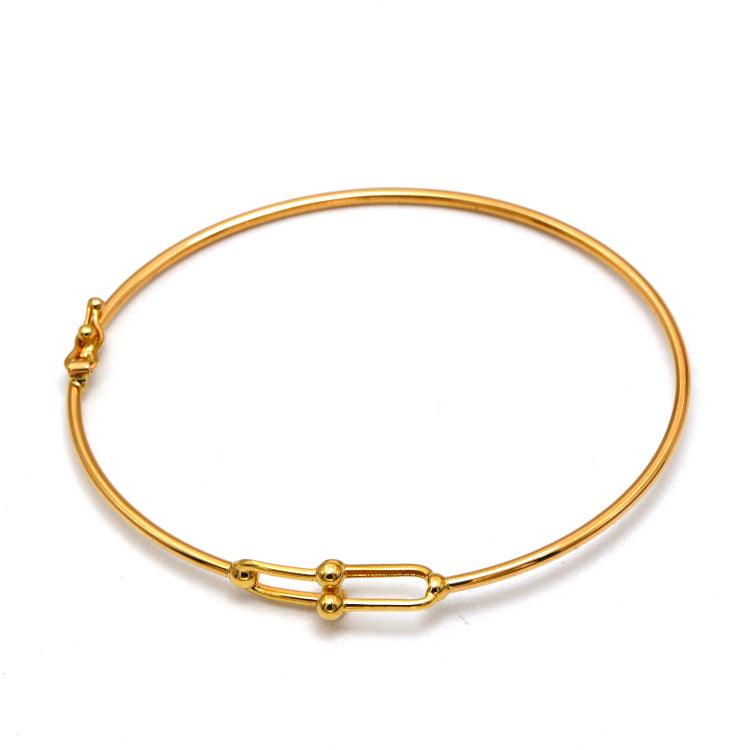 Real Gold GZTF Thin Plain Bangle TBS 0539 (SIZE 15) BA1694