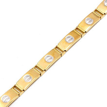 Real Gold GZCR 2 Color Screw Belt Unisex Bracelet (18 C.M) 0151-YW BR1632