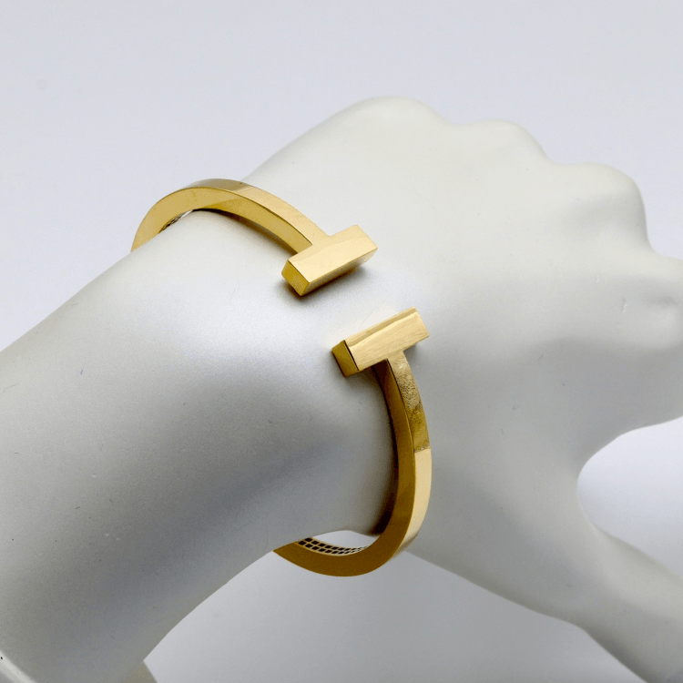 Real Gold GZTF Plain Bangle BLZ 0322 (SIZE 19) BA1343