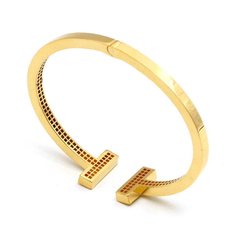 Real Gold GZTF Plain Bangle BLZ 0322 (SIZE 20) BA1693