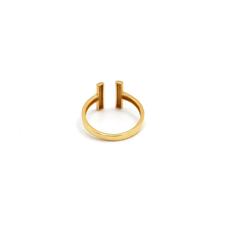 Real Gold GZTF Plain Round Ring 0298-2YZ (SIZE 7) R2224