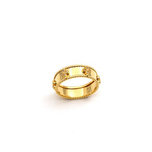 Real Gold Elegant Clover Stone Ring (Size 8.5) - Model GZJVN 1643 R2678