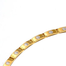 Real Gold GZCR 2 Color Screw Belt Unisex Bracelet (18 C.M) 0151-YW BR1632