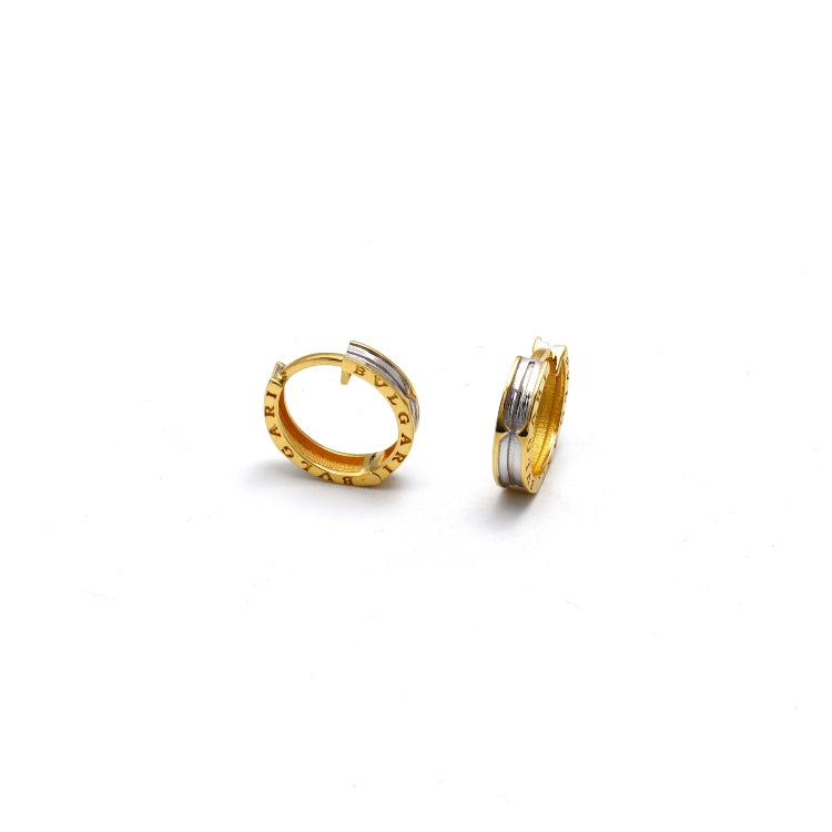 Real Gold GZBV 2 Color Clip Earring Set 0020 E1872