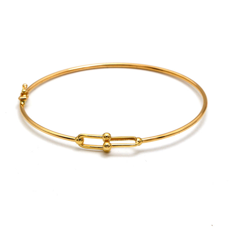 Real Gold GZTF Thin Plain Bangle TBS 0539 (SIZE 18) BA1482