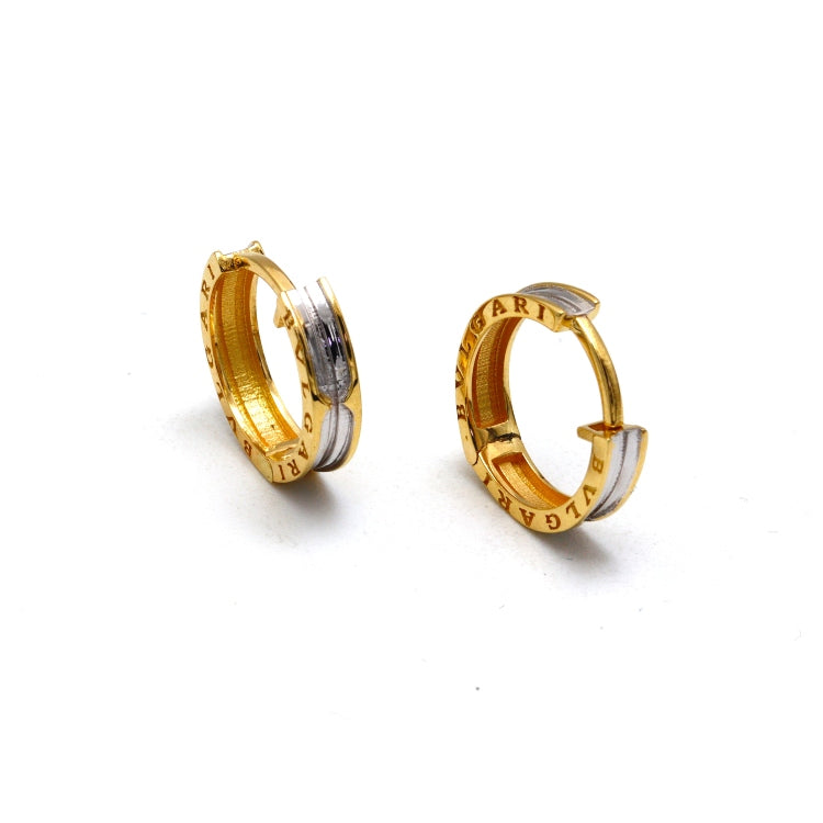 Real Gold GZBV 2 Color Clip Earring Set 0020 E1872