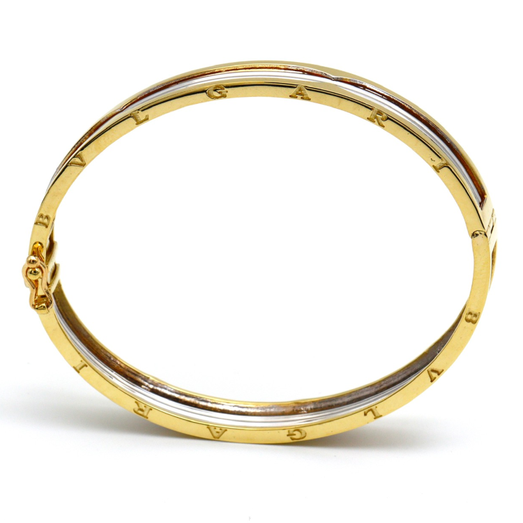 Real Gold GZBV 2 Color Bangle BLZ 0223 (SIZE 16) A BA1357