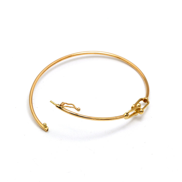 Real Gold GZTF Thin Plain Bangle TBS 0539 (SIZE 17) B BA1481