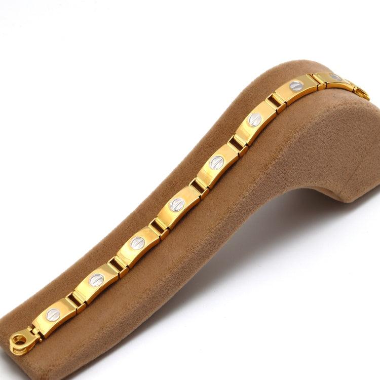 Real Gold GZCR 2 Color Screw Belt Unisex Bracelet (20 C.M) 0151-YW BR1908