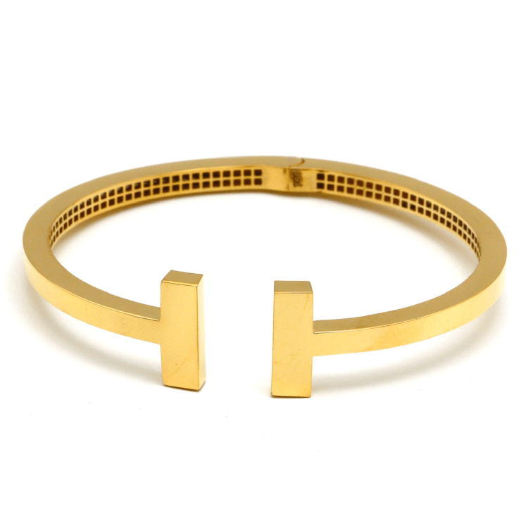 Real Gold GZTF Plain Bangle BLZ 0322 (SIZE 20) BA1693