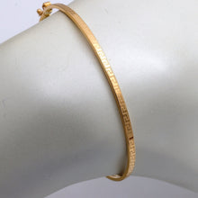 Real Gold Thin Plain Maze Hoop Bangle 1017/2 - (SIZE 25) BA1654