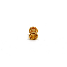 Real Gold GZBV Solid Small Round Roller Pendant with Box Chain 0096-1KU B CWP 1867