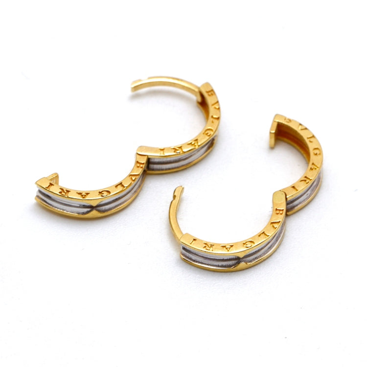 Real Gold GZBV 2 Color Clip Earring Set 0020 E1872