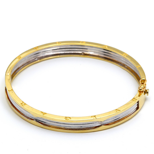 Real Gold GZBV 2 Color Bangle BLZ 0223 (SIZE 20) B BA1354