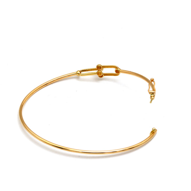 Real Gold GZTF Thin Plain Bangle TBS 0539 (SIZE 17) A BA1480