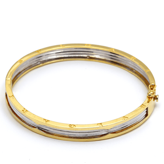 Real Gold GZBV 2 Color Bangle BLZ 0223 (SIZE 14) BA1661