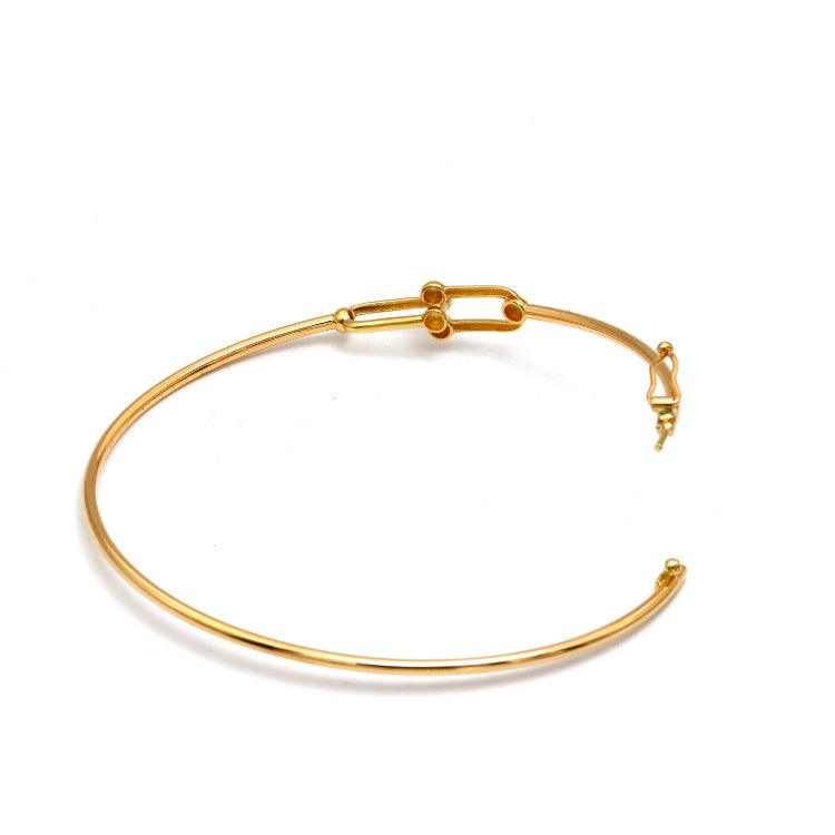 Real Gold GZTF Thin Plain Bangle TBS 0539 (SIZE 15) BA1694