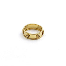 Real Gold Elegant Clover Stone Ring (Size 4.5) - Model GZJVN 1643 R2675