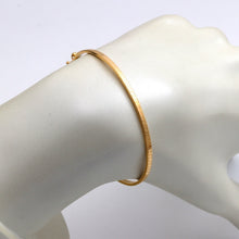 Real Gold Thin Plain Maze Hoop Bangle 1017/2 - (SIZE 24) BA1653