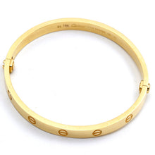 Real Gold Oval Love Bangle GZJCT (Size 22) BLZ0254/2 BA1585