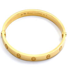 Real Gold Oval Love Bangle GZJCT (Size 22) BLZ0254/2 BA1585