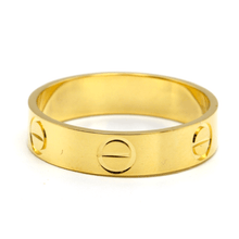 Real Gold Solid Plain Ring 4 MM (Size 5) - Model GZJCT0211 R2610