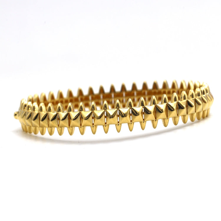 Real Gold GZCR Clash Bangle 1212 - (SIZE 20 - 21) BA1512