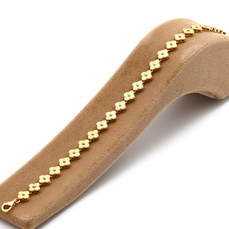 Real Gold Lined Clover GZJVN Bracelet (17 C.M) - Model TCB0223 BR1771