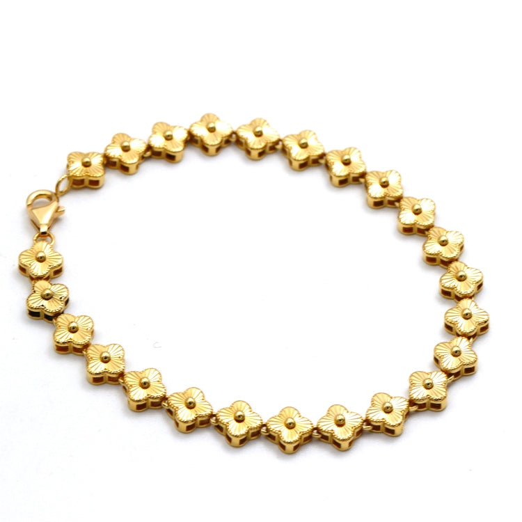 Real Gold Lined Clover GZJVN Bracelet (17 C.M) - Model TCB0223 BR1771