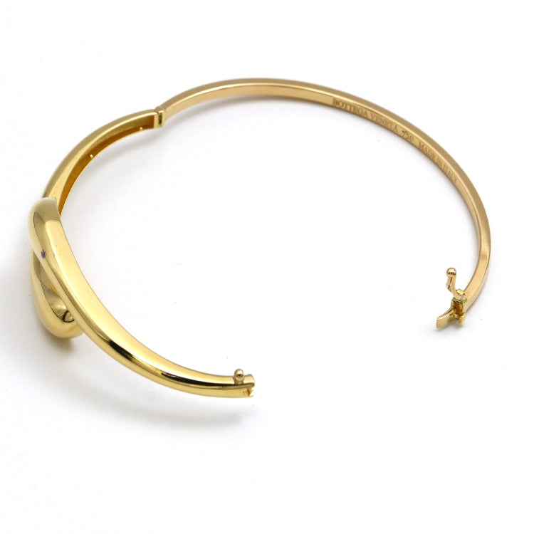 Real Gold Tear Drop Bangle 1244 - (SIZE 17) BA1518