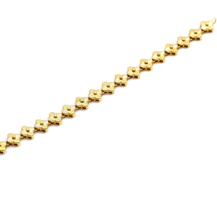 Real Gold Lined Clover GZJVN Bracelet (17 C.M) - Model TCB0223 BR1771