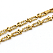 Real Gold GZTF Hardware Solid Chain Bracelet 4566 (20 C.M) BR1772