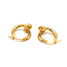 Real Gold Nail Earring Set - Style GZJCT0551-I, Design E1836