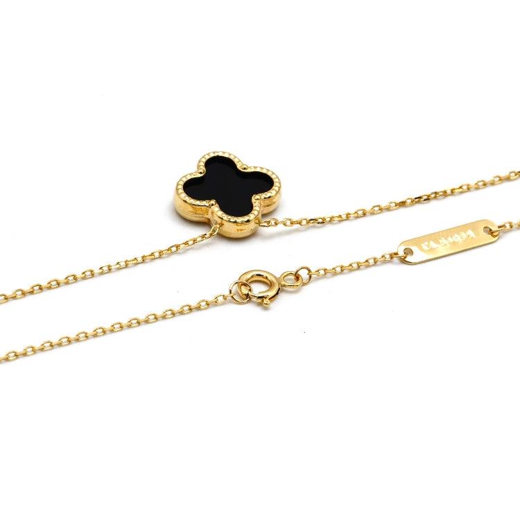 Real Gold Black Luxury Adjustable Size Necklace GZJVN0276-3 N1469