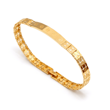Real Gold GZCR Screw Belt Unisex Bracelet Style 6717 (16 C.M) Design BR1670