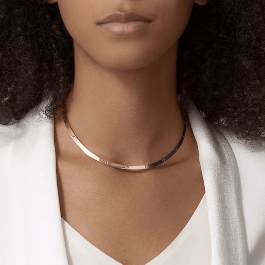 Real Gold GZJCT LOVE Necklace TS 0098-KL41 (46 CM) N1502