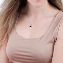 Real Gold GZBV Round Black Luxury Necklace 0060/1KU CWP 1824