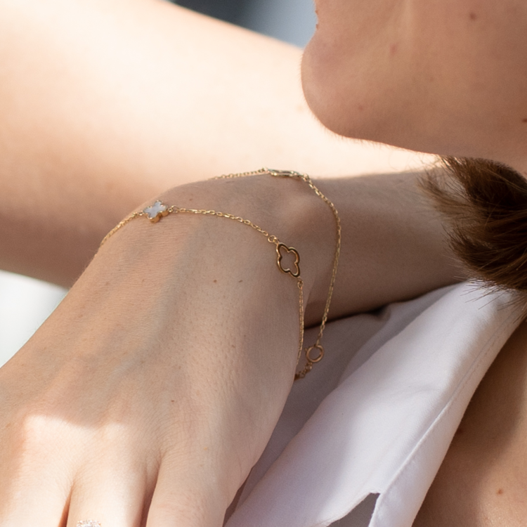 18k real gold plated heart bangle bracelets – Ivonne's