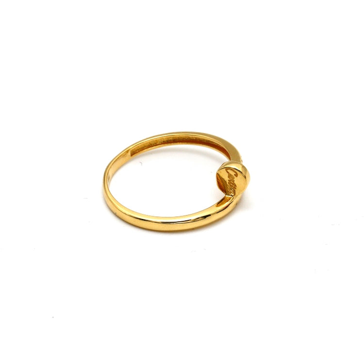 Real Gold GZCR Nail Plain Ring 0851/3 (SIZE 8) R1939