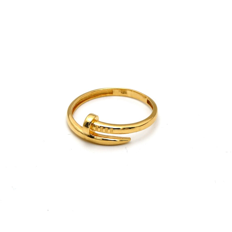 Real Gold GZCR Nail Plain Ring 0851/3 (SIZE 8.5) R2067