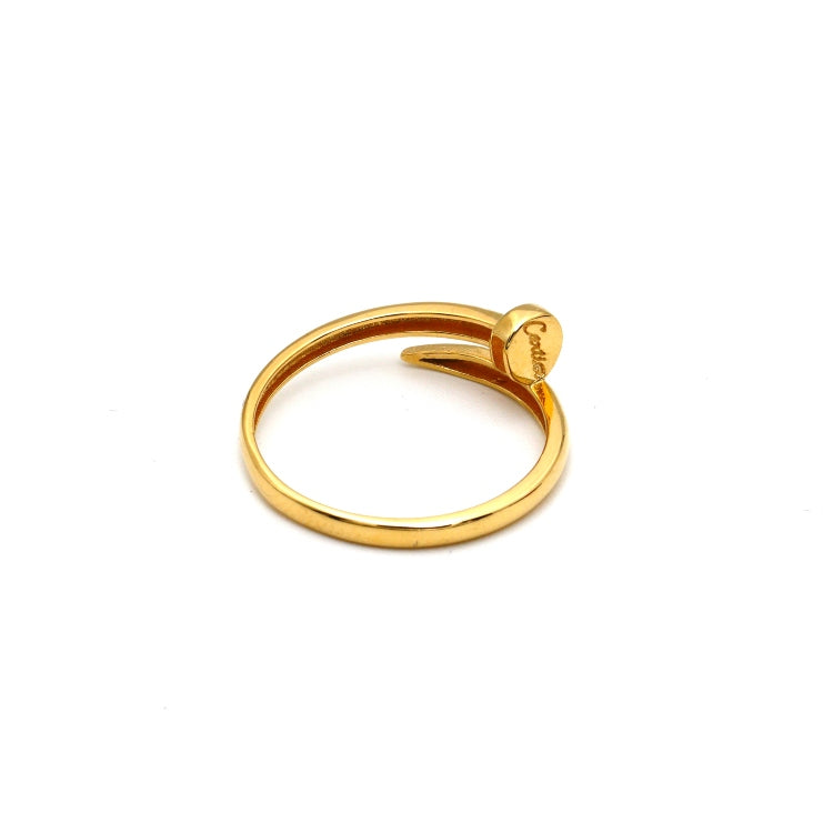 Real Gold GZCR Nail Plain Ring 0851/3 (SIZE 8.5) R2067